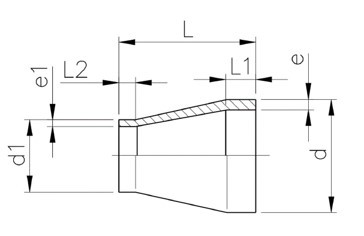 PP 大小頭 3/4"*1/2"(d25*d20)