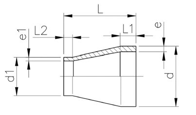 PVDF HP 大小頭 3/4"*1/2"(d25*d20)