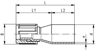 PVDF HP 軟管接頭 1/2"*1/4"